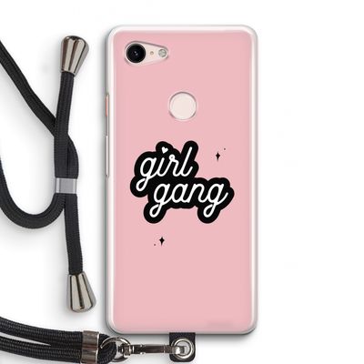 Girl Gang: Pixel 3 Transparant Hoesje met koord