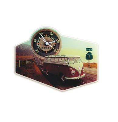 VW Volkswagen T1 BUS Muur Klok - ACRYLIC/HIGHWAY 1