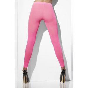 Verkleed legging neon roze kleur