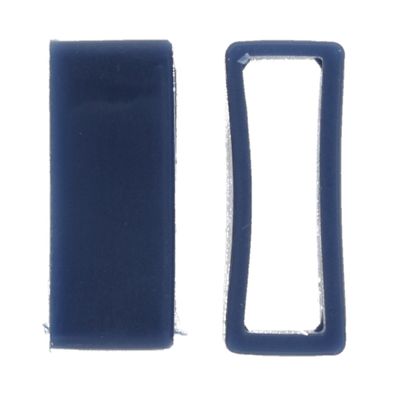 Horlogeband Passantje/Lusje Rubber Blauw 28mm