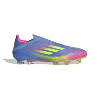 adidas F50 Elite Veterloze Gras Voetbalschoenen (FG) Blauw Neongeel Roze