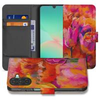Samsung Galaxy A17 | Bookcase | Hoesje Tulips Met 3 Pasjes Kleurig