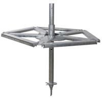 Grond ankerset voor paalborstel maxi