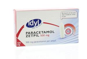 Idyl Paracetamol 500mg (10 Zetpillen)
