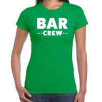 Bar Crew t-shirt voor dames - personeel/staff shirt - groen 2XL  -