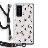 Miauw: Huawei P40 Transparant Hoesje met koord
