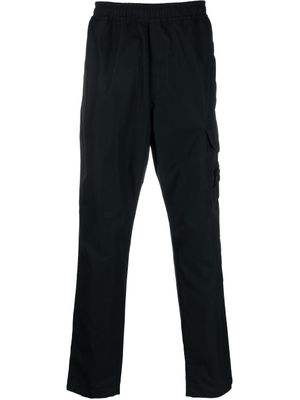 Stone Island pantalon cargo à patch Compass - Noir