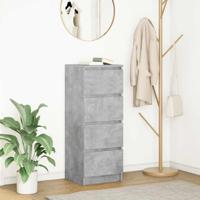 Dressoir 37,5x35x99 cm spaanplaat betongrijs