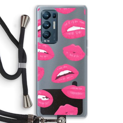 Bite my lip: Oppo Find X3 Neo Transparant Hoesje met koord
