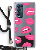 Bite my lip: Oppo Find X3 Neo Transparant Hoesje met koord