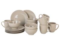LIVARNO home Serviesset, 18-delig (Beige)