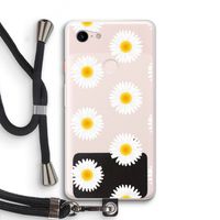 Margrietjes: Pixel 3 XL Transparant Hoesje met koord