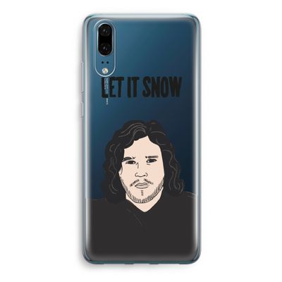 Let It Snow: Huawei P20 Transparant Hoesje