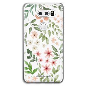 Botanical sweet flower heaven: LG V30 Transparant Hoesje