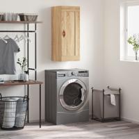 Wandkast 34,5x34x90 cm bewerkt hout sonoma eikenkleurig