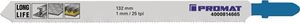 Promat Decoupeerzaagblad | totale lengte 132 mm | tandverdeling 1 mm | BIM | 5 stuks / kaart - 4000814665 - 4000814665