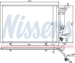 Condensator, airconditioning 940286