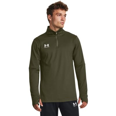 Under Armour Challenger Trainingstrui 1/4-Zip Olijfgroen Wit