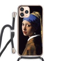The Pearl Earring: iPhone 11 Pro Max Transparant Hoesje met koord