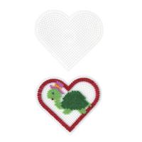 Hama strijkkralenbordje - hart groot