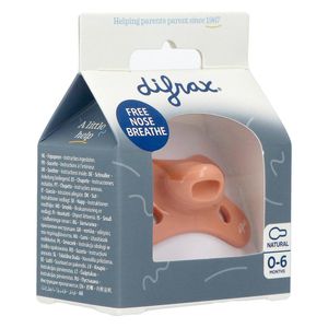 Difrax Fopspeen Natural 0-6m Uni Peachy