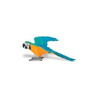 Safari LTD Speelgoed papegaai/ara - blauw/geel - kunststof - 10 cm - speelgoed figuur