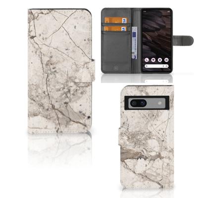 Google Pixel 7A | Bookcase | Marmer Beige