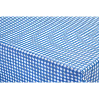 Bellatio Design tafelzeil boerenruit - blauw - PVC - 140 x 250 cm