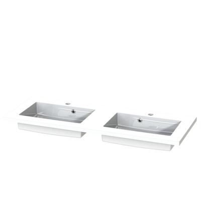 Tiger Wastafel S-line Quadro 120 cm Glanzend Wit