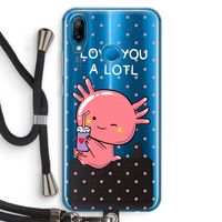 Love You A Lotl: Huawei P20 Lite Transparant Hoesje met koord