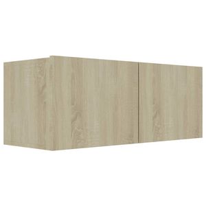 The Living Store Televisiekast s Televisiemeubels - 80 x 30 x 30 cm - Sonoma eiken hout