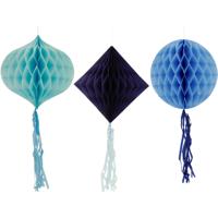 Honeycomb Set Bold Blue 3-Delig