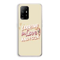Pizza is the answer: Oppo A95 5G Transparant Hoesje