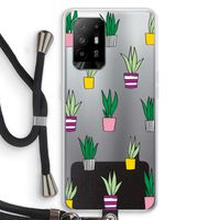Sanseveria: Oppo A94 5G Transparant Hoesje met koord