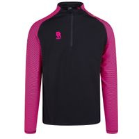 Robey Performance Trainingstrui Half Zip Zwart Neon Roze