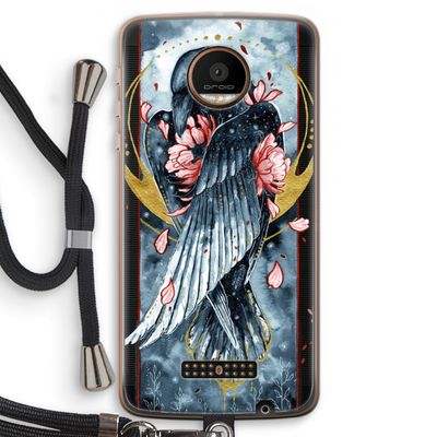 Golden Raven: Motorola Moto Z Force Transparant Hoesje met koord