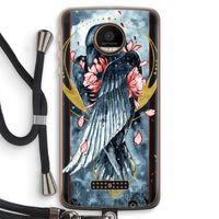 Golden Raven: Motorola Moto Z Force Transparant Hoesje met koord