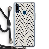 Marrakech Arrows: Samsung Galaxy A20s Transparant Hoesje met koord