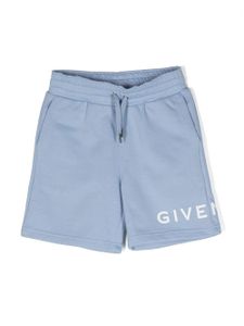 Givenchy Kids short à logo imprimé - Bleu