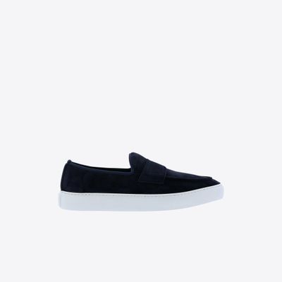 Mocassin Blauw Nubuck
