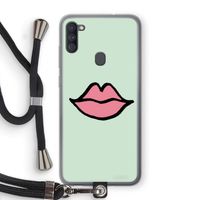 Kusje: Samsung Galaxy A11 Transparant Hoesje met koord