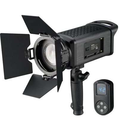BRESSER SP-60 draagbare 60W LED Fresnellamp met afstandsbediening