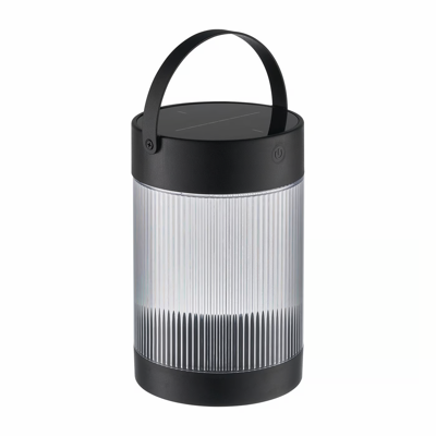 Tafellamp solar en accu Coupar zwart