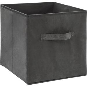 Opbergmand/kastmand - grijs - 29 liter - 31 x 31 x 31 cm - Opbergboxen - Vakkenkast manden