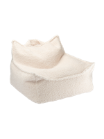 Wigiwama Zitzak Stoel - Cream White Teddy