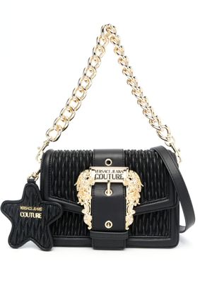 Versace Jeans Couture sac porté épaule matelassé à boucle baroque - Noir