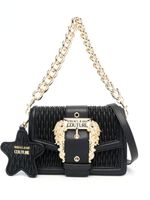 Versace Jeans Couture sac porté épaule matelassé à boucle baroque - Noir