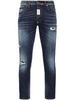 Philipp Plein jean skinny à logo imprimé - Bleu - thumbnail