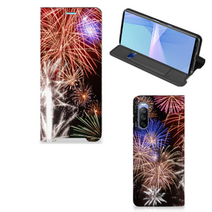 Sony Xperia 10 III Hippe Standcase Vuurwerk