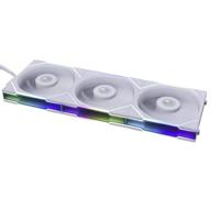 Lian Li UNI FAN TL Series, 3er Pack + Controller PC-ventilator Wit (b x h x d) 124 x 120 x 28 mm Incl. LED-verlichting, Incl. ventilatorcontroller